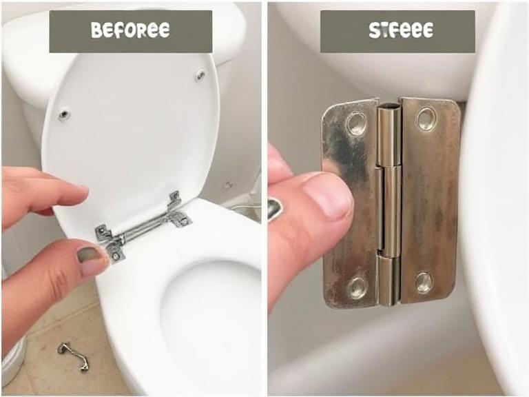 Step-by-Step Removal of Old toilet seat Hinges
