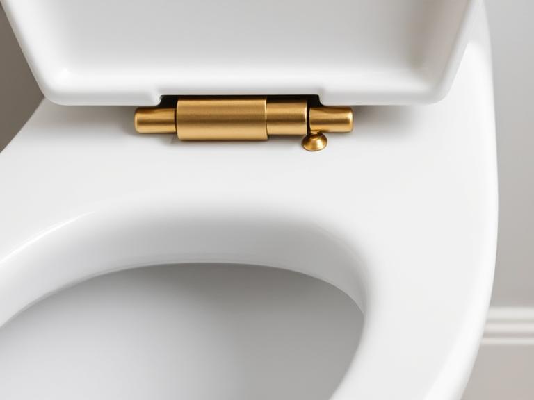 Brushed Brass Toilet Seat Hinges